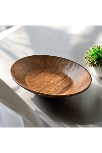 BARITCIOGLU Pit Food Serving Plate Wooden 6 Piece Set