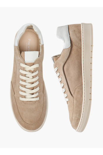 Paprika Women's Panelled Sneakers with Lace-Up Closure