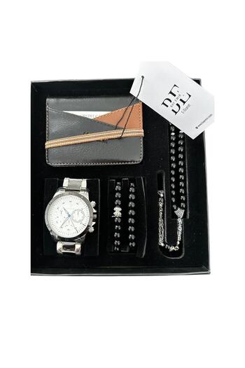 Polo Father's Day Special Men's Watch Wallet Prayer Beads Bracelet Set