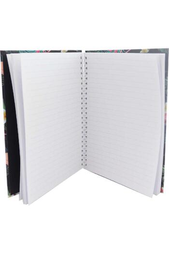 Roco Notebook Flamingo Black Background A5 100 Pages