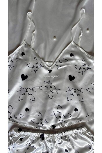 Lessya Satin Shorts Set Stylish Nightgown