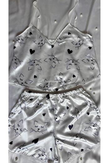 Lessya Satin Shorts Set Stylish Nightgown