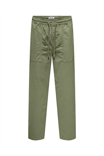 Only & Sons Onssinus Workwear Loose 0022 Pant Men's Green Sweatpants - 22029915