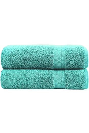 KAYABEY HOME Set of 2 Striped Hand Face and Head Towels 50X90 cm 100% Cotton - Soft and Absorbent Guest Towels