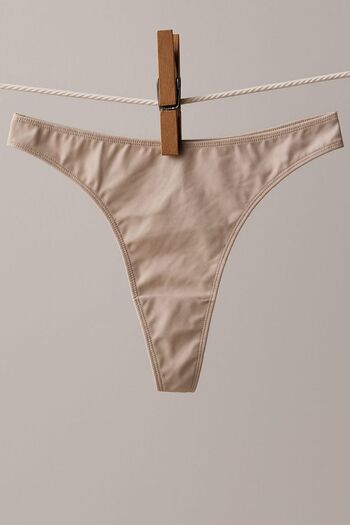 enmodaiçgiyim Chiloți tanga pentru femei Micro Nude Color