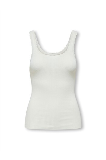 ONLY Onlgemma Sl U-Neck Knt Noos Women's White Sweater - 15314659