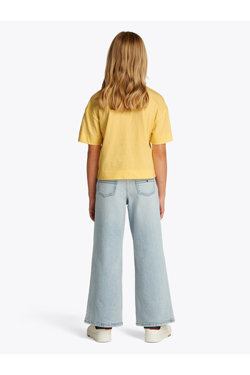 Tommy Hilfiger Tommy Hilfiger Girls Citronella Varsity Logo Melange T-Shirt