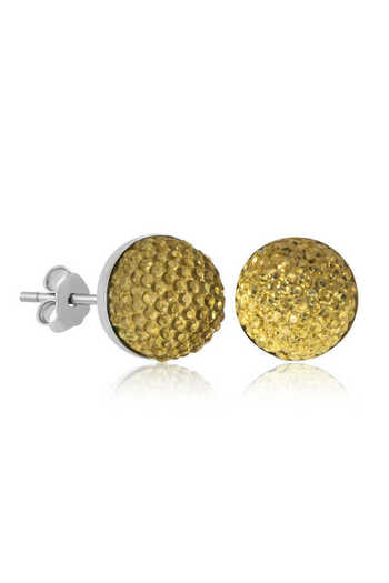 norsary Silver Crystal Studded Women's Earrings