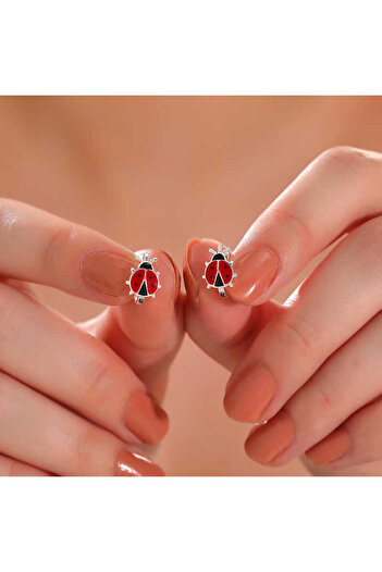 norsary Silver Ladybug Children's Earring