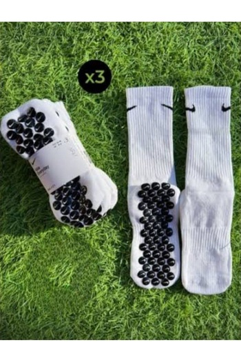 ÖZKAHRA TEKSTİL 3 Pairs of Non-Slip Sole Football Socks