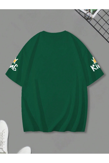 COHERENT Unisex Men/Women Hey Custom Printed Oversize Cotton T-Shirt
