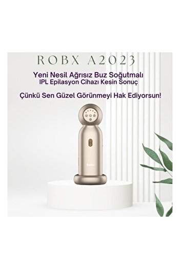 ROBX A2023 Sınırsız Atım Ağrısız Buz Soğutmalı IPL Hassas Ciltler İçin Özel( Robx Türkiye Garantili)