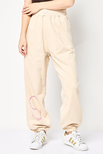 adidas Adidas by Stella McCartney Women Sportswear Fit Outdoor Sweatpants, Beige
