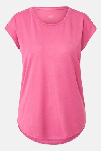 Tchibo Women Sportswear Fit Cap Sleeves Training Top, Pink
