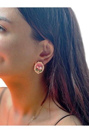 DORA-SS Earrings Artistic Pearl Grained New Season Elegant