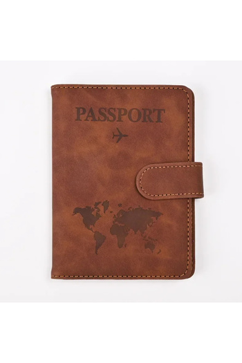 delis Unisex passport cover, Kaida PT1299, Brown