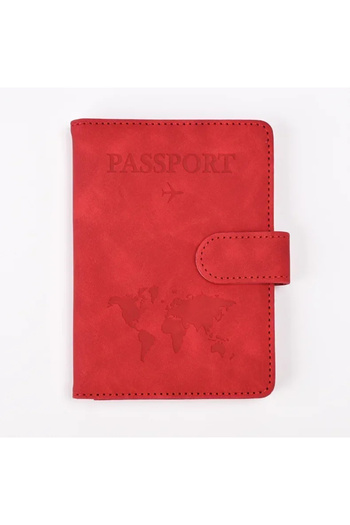 delis Unisex passport cover, Kaida PT1297, Red
