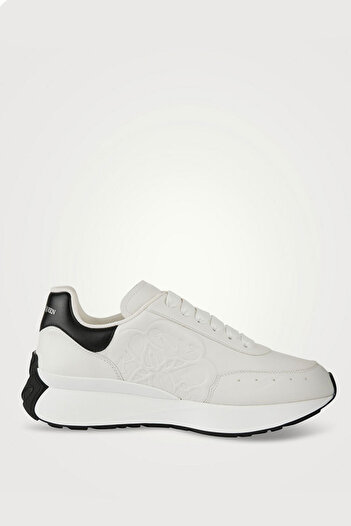 ALEXANDER MCQUEEN SNEAKERS - 39.5, WHITE/BLACK