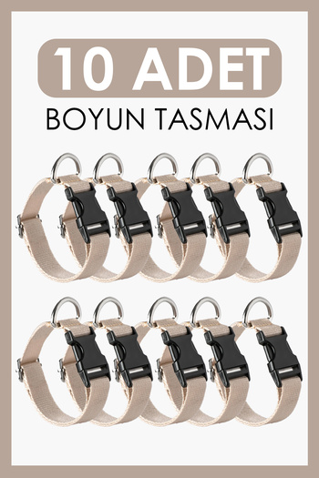 pasiole Set of 10 Dog Collars |   Adjustable, Durable, Handmade, Domestic Production