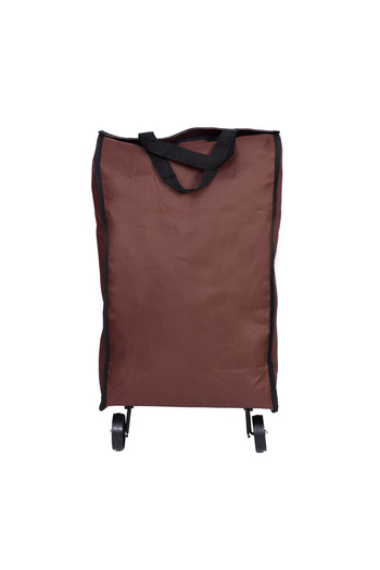 Master Shopping bag with trolley Master, 25 l, retractable wheels, Brown