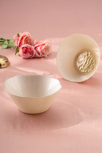 Emsan Golden 2 Piece Glass Conical Bowl 21 cm