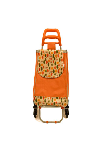 Master Shopping bag with trolley, Master, 2 triple wheels, 38 l, orange