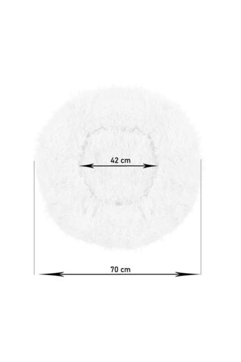 Springos Soft bed, for dog/cat, cream, 70 cm