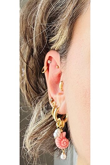 Markiz Takı Sea Series Colorful Earrings / Mussel and Star