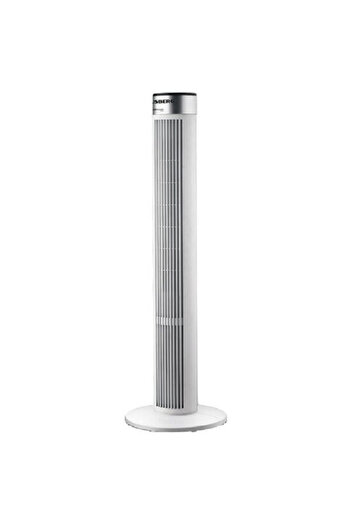 Hausberg Tower fan, 55W, 38 inch, 3 speeds, 24h timer, LED, oscillation, remote control, white
