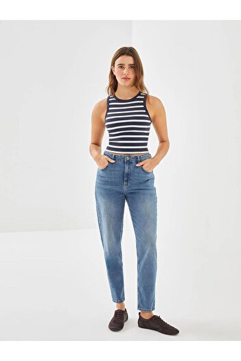 LC Waikiki Lcw Vision Crew Neck Striped Women's Crop (S5)