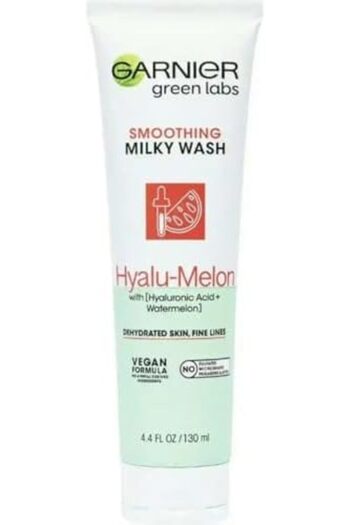Garnier Green Labs Hyalu-Melon Smoothing Milky Washable Cleanser with Hyaluronic Acid - 130ml