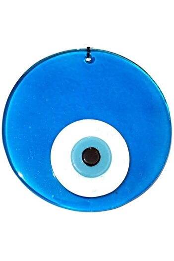 sesengo Blue Color 16 Centimeter Handmade Glass Evil Eye Bead Wall Ornament