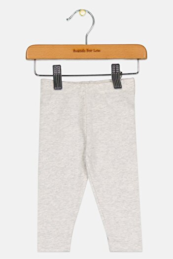 Fox Toddlers Girl Heather Pull On Leggings, Grey