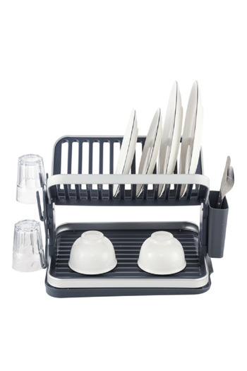 Parfait Durable High Quality Aluminium Dish Rack Silver and Grey