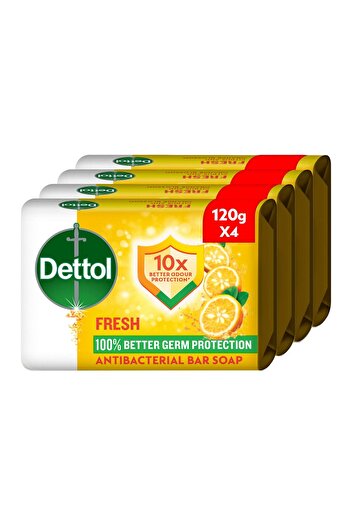 Dettol Fresh Anti-Bacterial Bar Soap Citrus & Orange Blossom Scent