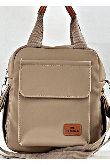 eflanmoda Hand Shoulder and Backpack in Satin Fabric with 4 Compartments
