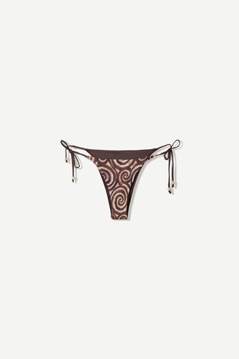 Bershka Spiral print bikini bottoms
