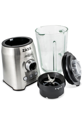 Zass Zsb 09 Table Blender, 1000w Power 1.5l Capacity, 6blade Stainless Steel Knife, Blue Led Buttons