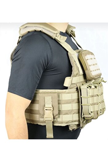 NkyÜniforma NKY Uniform MOLLE Tactical Vest – Ρυθμιζόμενο, Πολλαπλές Τσέπες, Ανθεκτικό & Ελαφρύ (Μαύρο/Χακί/Μπεζ)