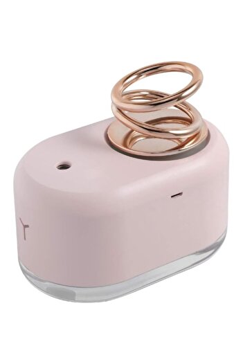 HOZRO Air Humidifier with Aroma Diffuser, Double Suspended Ring and Night Color Light, Pink
