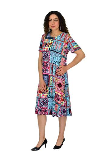 BAGLAN Women's Short Sleeve Lycra Viscose Dress Bgl-St04671