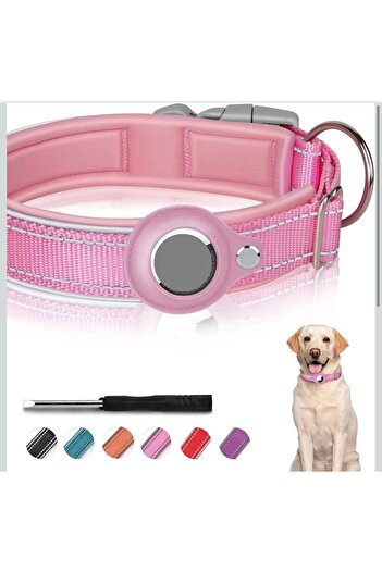 NAN High Quality, Airtag Dog Collar with Reflector