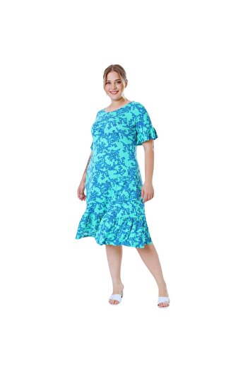 CNG MODA Plus Size Summer Premium Combed Cotton Dress