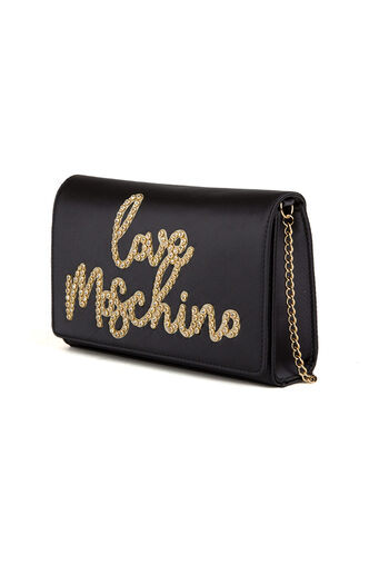 Love Moschino Taška s kamínkovým detailem s řetízkovým popruhem - JC4055PP1MLH100A