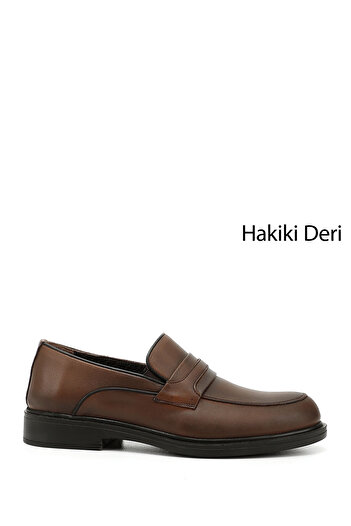 GÖNDERİ(R) Men's Tan Genuine Leather Classic Shoes