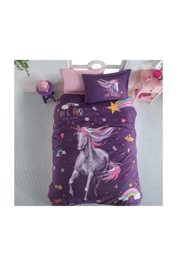Clasy Rainbow Single Youth Duvet Cover Set