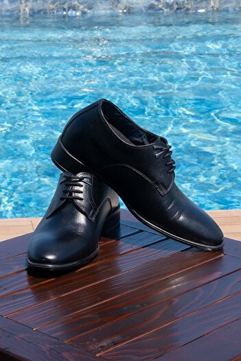 Elevold El Yapımı Aksesuar Detaylı Oxford 7 Cm Boy Uzatan Gizli Topuk Erkek Ayakkabı Damatlık Kundura