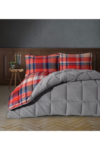 Clasy Wellsoft Quilt Set Double Life Is V2 Gray