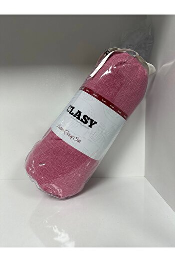 Clasy Ranforce Elastic Sheet Set Double Gray Cherry Color