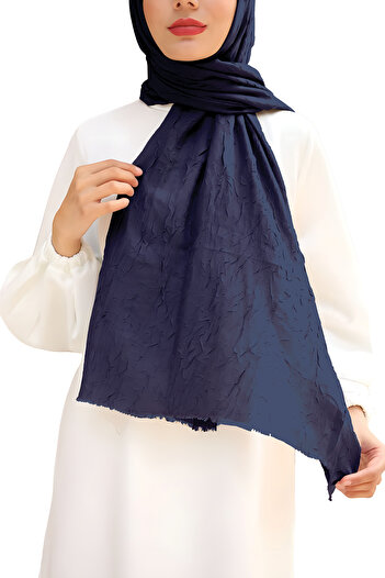 Altobeh Bamboo Scarf Shawl - Navy Blue